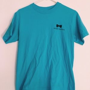 blue simply southern tee